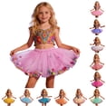 thumbnail image 1 of Bigetiay Girls Ballerina Tutu Skirt, Colorful Pom Poms for Halloween Party & Dance, Size 6-12 Months, 1 of 4