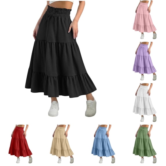 Bigetiay Girls Bohemian Dress for Summer, High Waist Loose Fit with Flared Hem Casual Dress for Girls, Size 6-7 Years