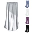 thumbnail image 1 of Bigetiay Girls Flared Leggings Summer Thin Capri Pants Soft Stretchy Breathable Casual Play Outfit Toddler Kids Bottoms, Size 7-8 Years, 1 of 4