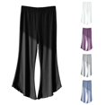 thumbnail image 1 of Bigetiay Girls Flared Leggings Summer Thin Capri Pants Soft Stretchy Breathable Casual Play Outfit Toddler Kids Bottoms, Size 7-8 Years, 1 of 4