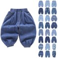 thumbnail image 1 of Bigetiay Girls Harem Pants Summer Long Loose Casual Trousers Toddler Kids Baby, Size 5-6 Years, 1 of 6