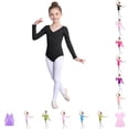 thumbnail image 1 of Bigetiay Girls Long Sleeve Ballet Romper, Stretch Fabric Dance Jumpsuit for Practice, Size 4-5 Years, 1 of 3