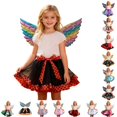 thumbnail image 1 of Bigetiay Girls Polka Dot Winged Tutu Skirt, Party Halloween Dance Ballet , Size 6-8 Years, 1 of 5