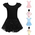 thumbnail image 1 of Bigetiay Girls Ruffled Sleeve Ballet Dance Dress Tutu Skirted Leotard, Size 3-4 Years, 1 of 6