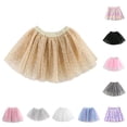 thumbnail image 1 of Bigetiay Girls Tiered Sequin Tutu Skirt, Sparkling Party Dance Skirt for Toddlers & Kids, Size 9-10 Years, 1 of 9