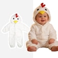 thumbnail image 1 of Bigetiay Halloween Outfit Baby Boy Girl Long Sleeve Chicken Romper Jumpsuit with Hood Baby Boy Halloween Outfit 9-12 Months, 1 of 9