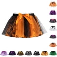 thumbnail image 1 of Bigetiay Kids Girls Halloween Print Ballet Skirt, Tulle Dance for Parties, Size 5-8 Years, 1 of 3