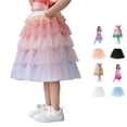 thumbnail image 1 of Bigetiay Kids Girls Patchwork Ruffle Ballet Skirt, Tiered Dance Party , Size 1-2 Years, 1 of 7