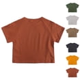 thumbnail image 1 of Bigetiay Kids Short Sleeve Crewneck T Shirts Summer Casual Basic T Shirt Tee Tops Clothes for Toddler Baby Boy 12-24 Months, 1 of 9