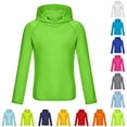 thumbnail image 1 of Bigetiay Sun UPF 50+ Beach Hooded Rash Guard for Boys – Long Sleeve Pullover Sun Shirt with Raglan Sleeves for Kids, Size 6-7 Years, 1 of 6