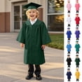 thumbnail image 1 of Bigetiay Toddler Kids Primary School Graduation Cap and Gown for Toddlers Green Cap and Gown Kids Ceremony Party Gift, Size 4T-10Y, 1 of 9