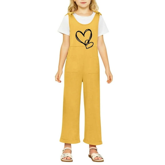 Bigetiay Tween Girls Jumpsuits Rompers Back to School Romper Letter Graphic Romper with Pockets for Everyday Wear Girls Clothing Size 11-12 Years