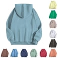 thumbnail image 1 of Bigetiay Women Hoodied Long Sleeve Sweatshirt Pockets Plus Size Zip up Drawstring Solid Loose Fit Hoodies Sweatshirts Fall Clothes, 1 of 5