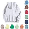 thumbnail image 1 of Bigetiay Women Hoodied Long Sleeve Sweatshirt Pockets Plus Size Zip up Drawstring Solid Loose Fit Hoodies Sweatshirts Fall Clothes, 1 of 5