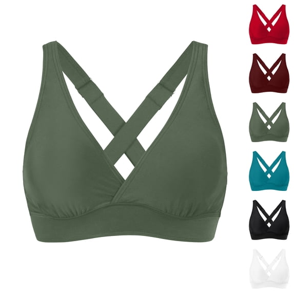 Bigetiay Womens Bikini Top Sporty Adjustable Wide Straps Bathing Suit Top Minimalist Swimwear Top No Bottom, Size XXL