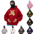 thumbnail image 1 of Bigetiay Womens Pet Pouch Hoodie, Animal Holder Hood Dog Kangaroo Pouch Long Sleeve Pullover Sweatshirt Winter Clothes, Size S, 1 of 5