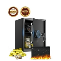 Bigfeliz 2.0 Cu.ft. Fire and Water Resistant Safes with Digital Keypad and Alarm System,Small Safe for Cash Jewelry Documents