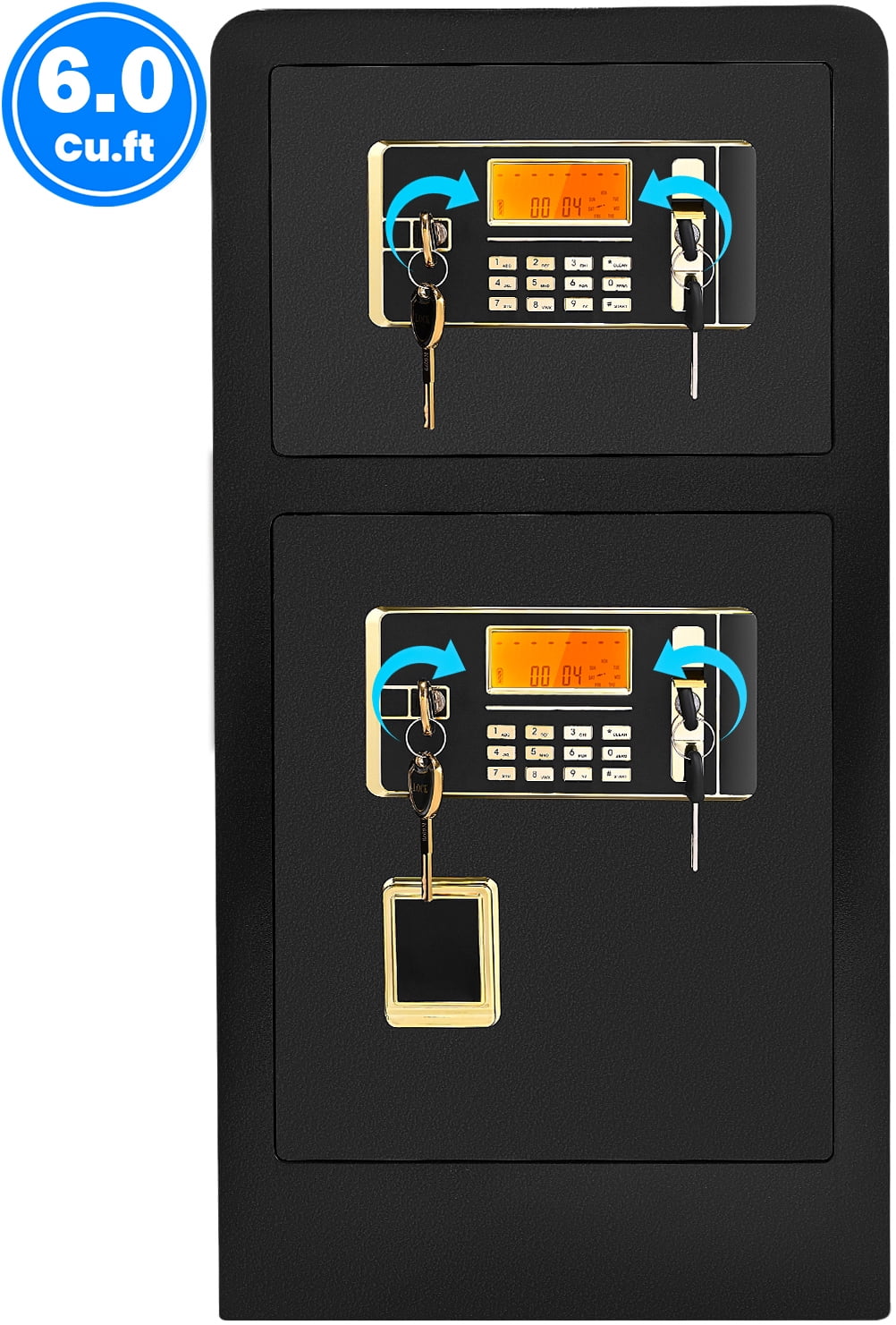 Bigfeliz 6.0 Cu.ft. Double Door Lockable Electronic Safety BoxÔºåFire