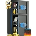 thumbnail image 1 of Bigfeliz 4.6 Cu.ft. Large Safe Box Fire and Water Resistant,Large Double Door Security Safe Box with Alarm System for Valuables and Property, 1 of 15