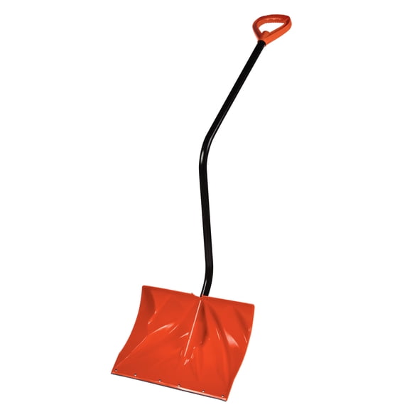 Bigfoot 18" Plastic Poly Snow Shovel with Metal Handle