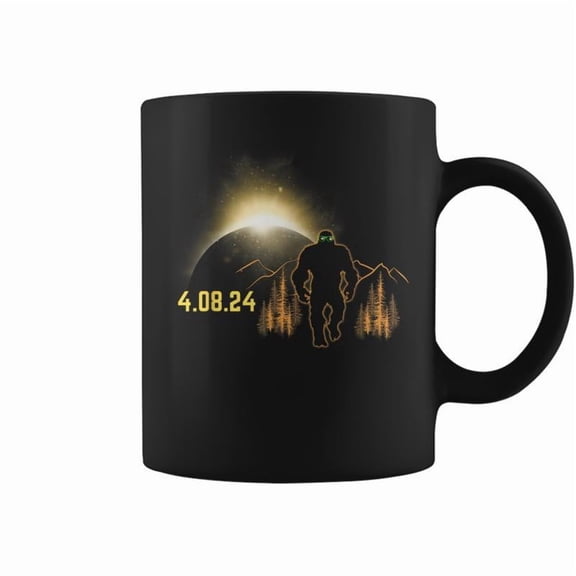 Bigfoot 2024 Total Solar Eclipse Coffee Mugs