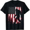 thumbnail image 1 of Bigfoot 4th of July American USA Flag Patriotic Kids T-Shirt, 1 of 5