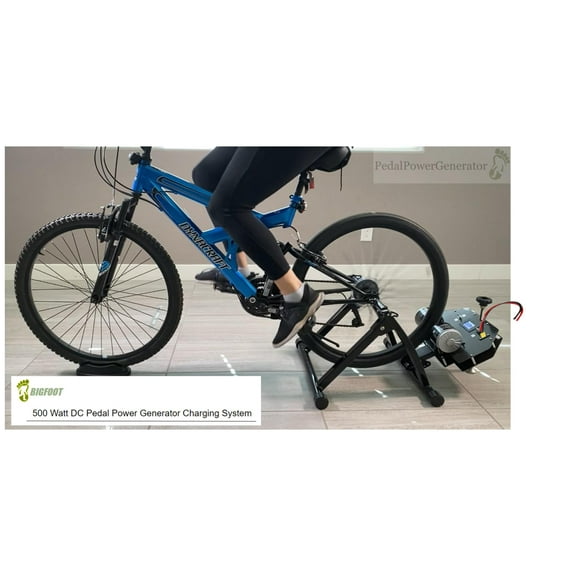 Bigfoot 500W Pedal Power Bicycle Generator Battery Charger System