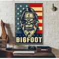 thumbnail image 1 of Bigfoot American flag vertical poster 16 x 24 Inch Poster, 1 of 4