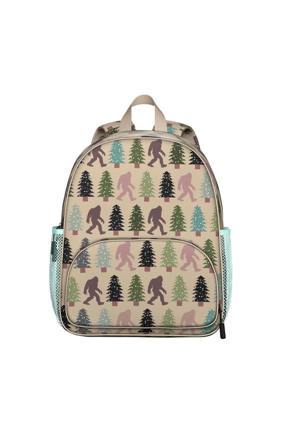 Bigfoot Backpack for Student – Funny Sasquatch Wilderness Hiking Print with Camping and Survival Design for Creature Lovers, Water-Resistant School Bag