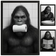 thumbnail image 1 of Bigfoot Bathroom Decor, Wall Art, Farmhouse Photo Picture Set, 3pk, 8.5x11, TheNameStore, 1 of 6
