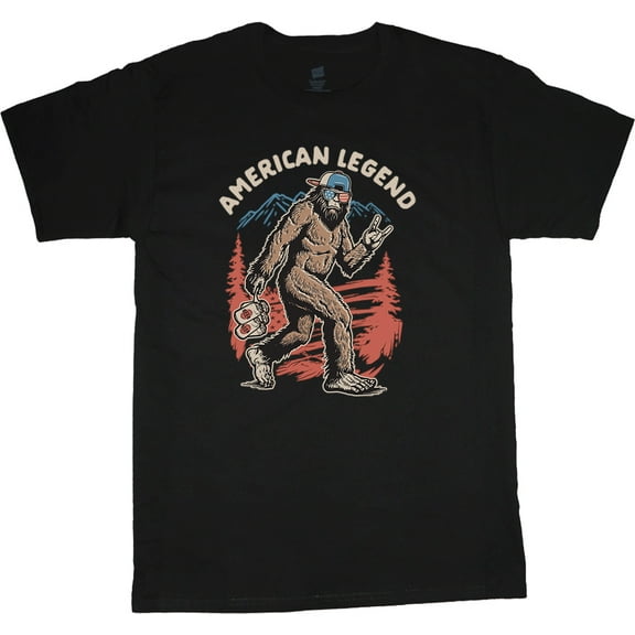Bigfoot Beer USA Funny Sasquatch T-shirt Mens Graphic Tees Short Sleeve Tee Shirt