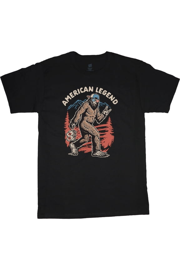 Bigfoot Beer USA Funny Sasquatch T-shirt Mens Graphic Tees Short Sleeve Tee Shirt