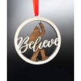 thumbnail image 1 of Bigfoot Believe Multiple Layer 3.5” Wooden Ornament with Ribbon, 1 of 1