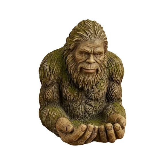 Bigfoot Bird Feeder Statue for Outdoor Garden & Patio, Mystical Hanging and Tabletop Decoration for Yard, Squirrel-Resistant Feeder for Wild Birds