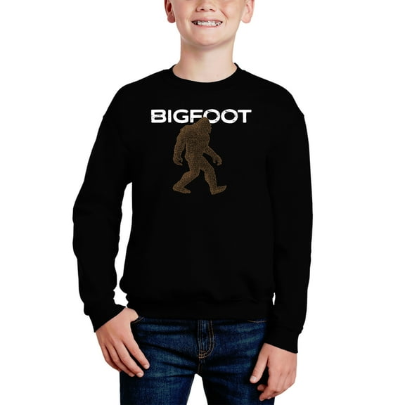 Bigfoot - Boy's Word Art Crewneck Sweatshirt