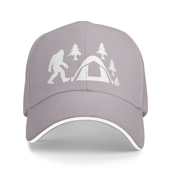 Bigfoot Camping Tent Men Women Sandwich Cap Classic Baseball Capunisex Adjustable Casquette Dad Hat