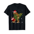 thumbnail image 1 of Bigfoot Carrying Christmas Tree Sasquatch Believer Pajama T-Shirt, 1 of 5