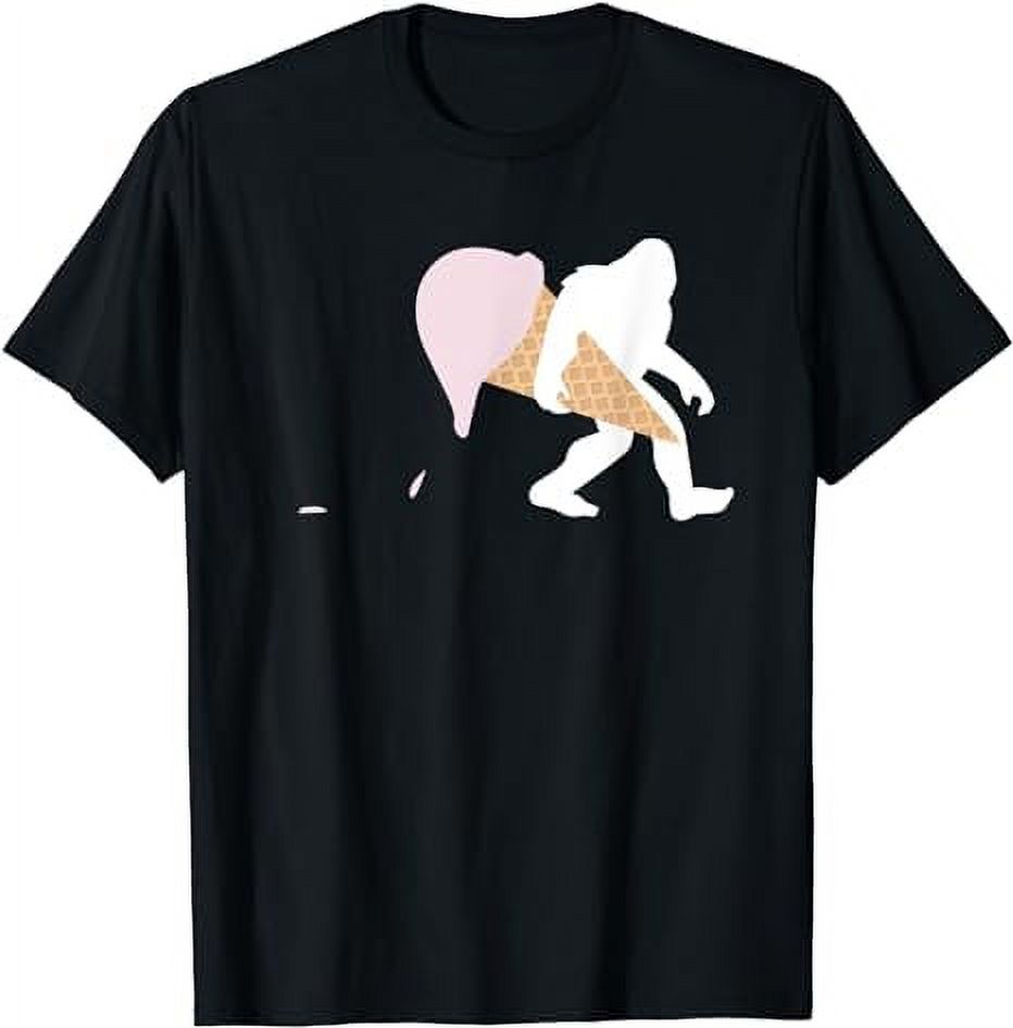 Bigfoot Carrying Ice Cream Cone Shirt, Funny Sasquatch Gift
