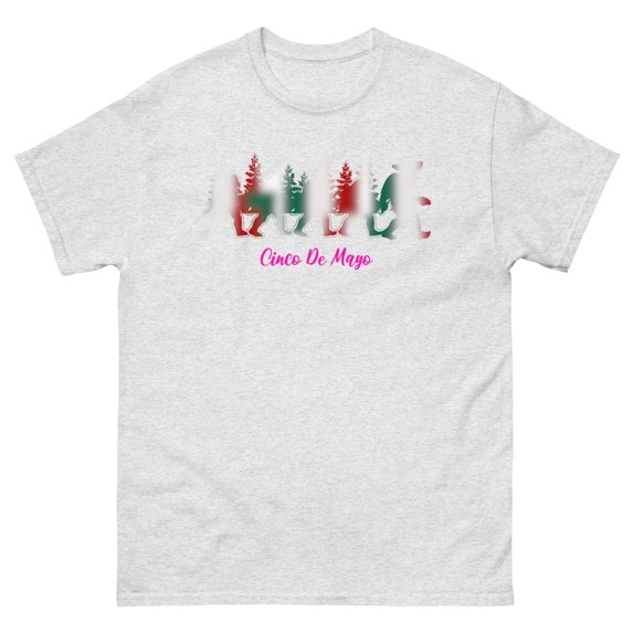 Bigfoot Celebrates Cinco De Mayo | Funny Cinco De Mayo Shirt Unisex (Ash, L)