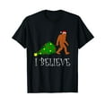 thumbnail image 1 of Bigfoot Christmas I Believe Festive Sasquatch Pajama Xmas T-Shirt, 1 of 5