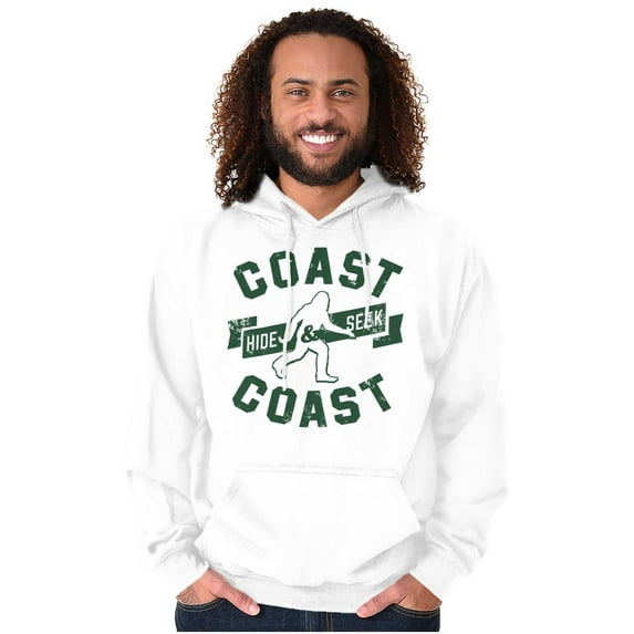 Bigfoot Coast to Coast Hide and Seek Unisex Plus Fleece Graphic Hoodie Brisco Brands 5X