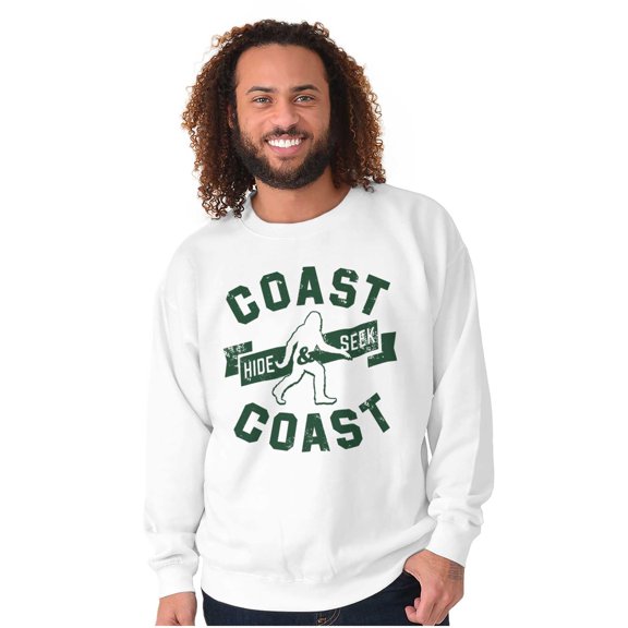 Bigfoot Coast to Coast Hide and Seek Unisex Plus Fleece Graphic Sweatshirt Brisco Brands 3X