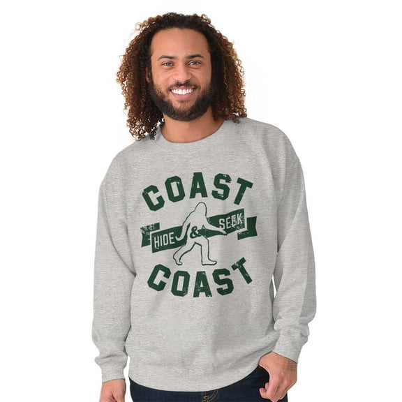 Bigfoot Coast to Coast Hide and Seek Unisex Plus Fleece Graphic Sweatshirt Brisco Brands 5X