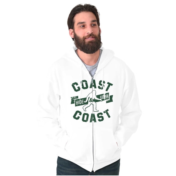 Bigfoot Coast to Coast Hide and Seek Zip Up Hoodie Men's Women's Brisco Brands M