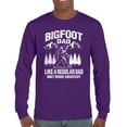thumbnail image 1 of Bigfoot Dad Long Sleeve T-shirt More Squatchy Funny Daddy Sasquatch Dad Joke Outdoor Camping Father's Day Gift Idea, 1 of 7