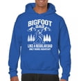 thumbnail image 1 of Bigfoot Dad Sweatshirt More Squatchy Funny Daddy Sasquatch Dad Joke Outdoor Camping Father's Day Gift Idea Hoodie, 1 of 7