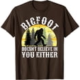 thumbnail image 1 of Bigfoot Doesn't Believe in You Either Distressed Unisex T-Shirt for Men Women Kids Toddler, 1 of 5
