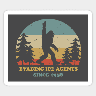 Bigfoot Evading Ice Agents Since 1958 Sticker Phone Decal Water Bottle ...