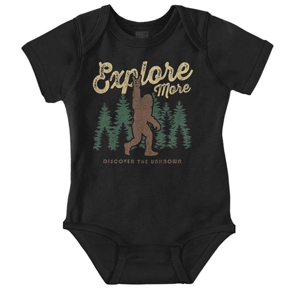 Bigfoot Explore More Nature Outdoors Gender Neutral Printed Baby Bodysuit Brisco Brands NB