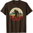 thumbnail image 1 of Bigfoot Fishing Funny Retro Sasquatch Unisex T-Shirt for Men Women Kids Toddler,Dark Chocolate Color,Size 2XL, 1 of 5